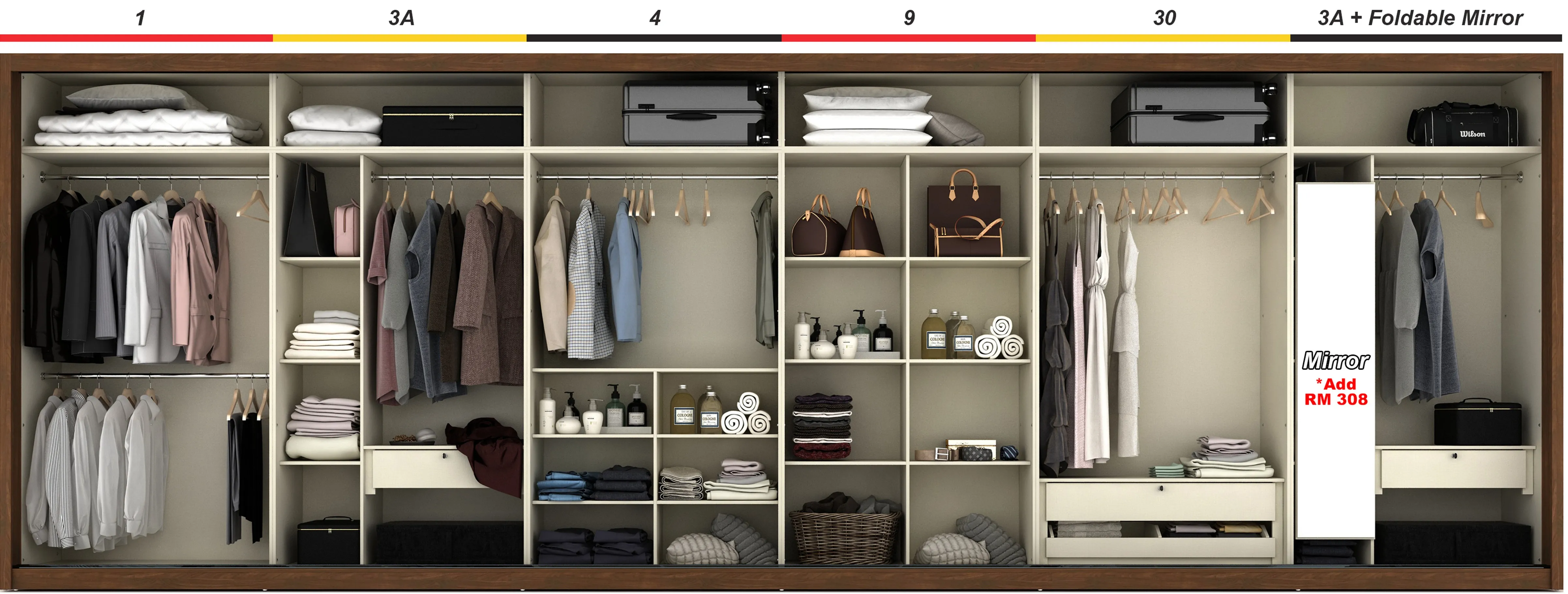 KF 9250 Wardrobe (8 x 8 FT) Layout Catalog